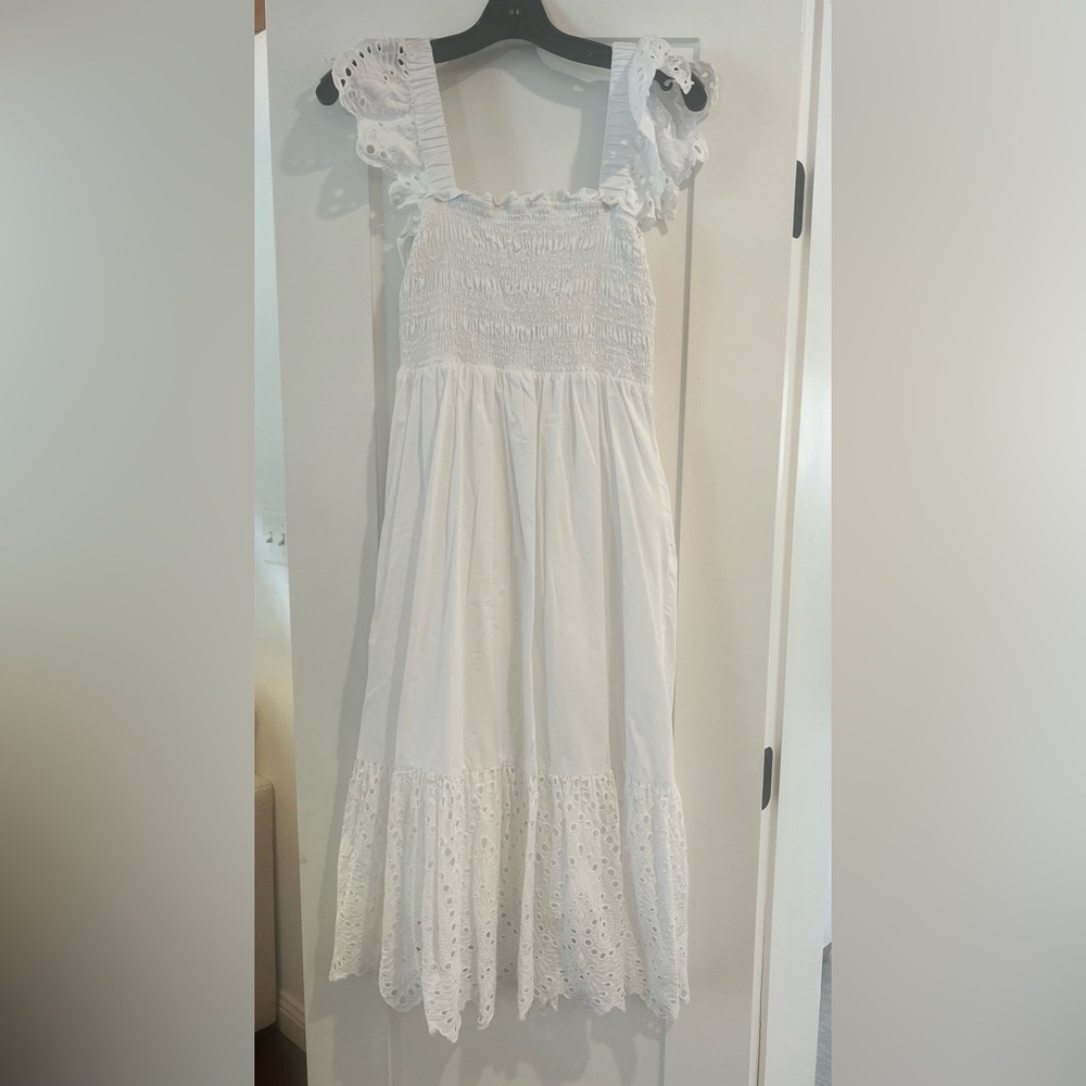 English Factory White Eyelet Dress